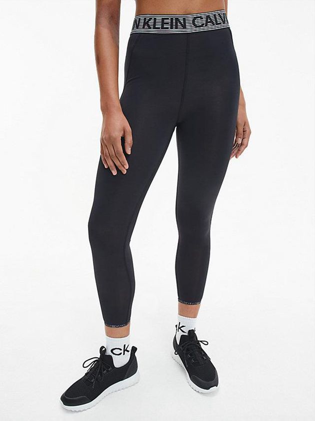 Calvin Klein USA 7/8 Gym Womens Leggings Black 0497825-HT